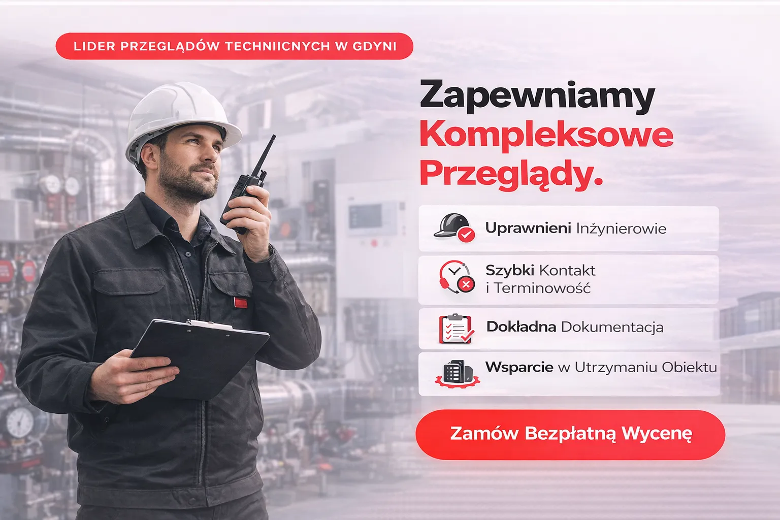 Przegląd przewodów kominowych i instalacji gazowej w obiekcie komercyjnym